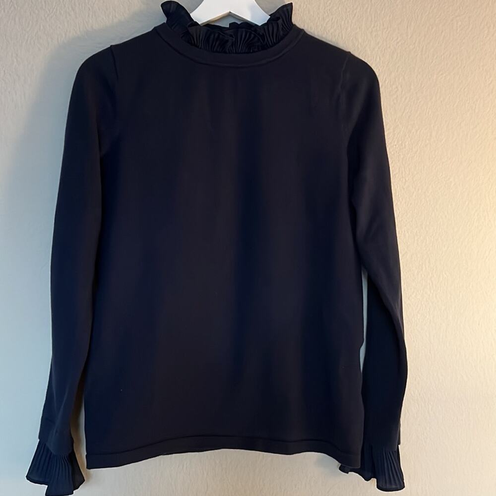 Ann Taylor Factory navy long sleeves top, size M